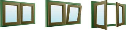 Ventanas de Aluminio Oscilobatientes o Practicables
